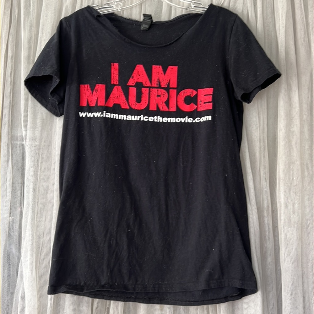 ⭐️ Anvil Lightweight black short sleeve tee red letters movie premiere size S